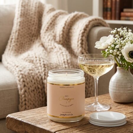 Bougie Champagne – Parfum Festif et Raffiné